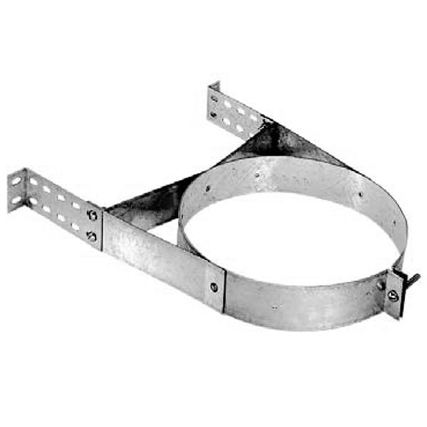 DuraTech wall strap: galvanized steel perforated arms and round mounting band