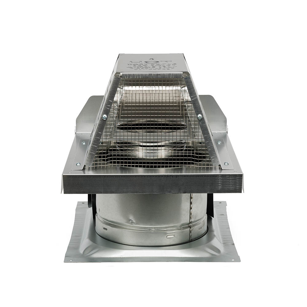 Vent termination kit with front wire mesh guard and metal flue outlet collar