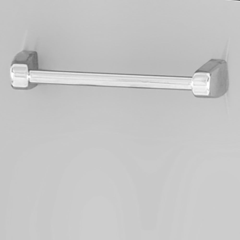 Chrome towel bar with mounting brackets