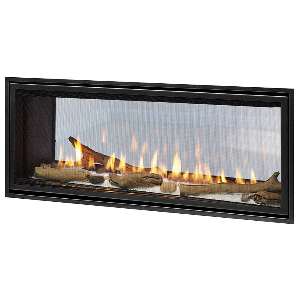 Majestic Echelon II 48-Inch See-Through Direct Vent Gas Fireplace with LED Lighting & Remote Control