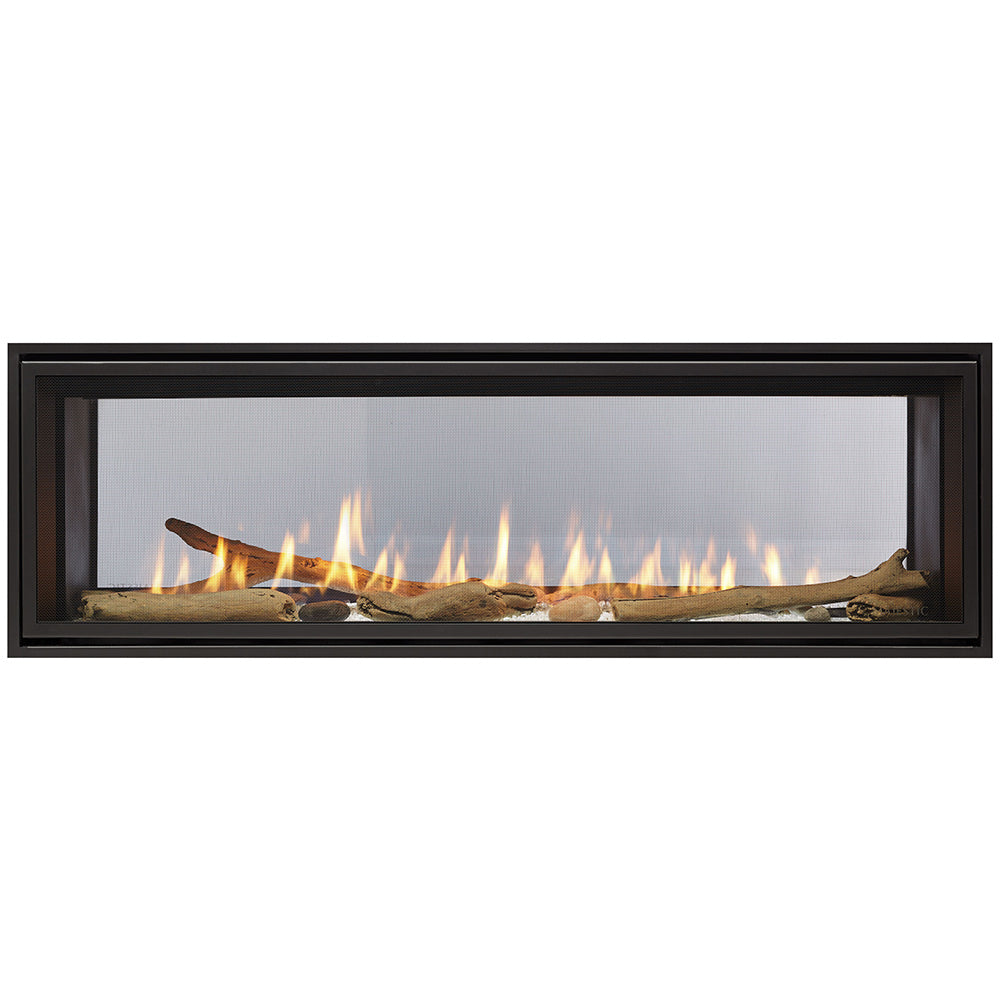 Majestic Echelon II 48-Inch See-Through Direct Vent Gas Fireplace with LED Lighting & Remote Control
