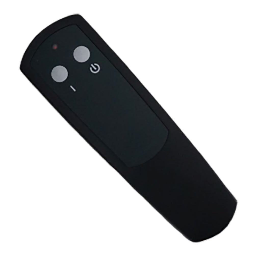 Wireless on/off remote control with power button and two control buttons