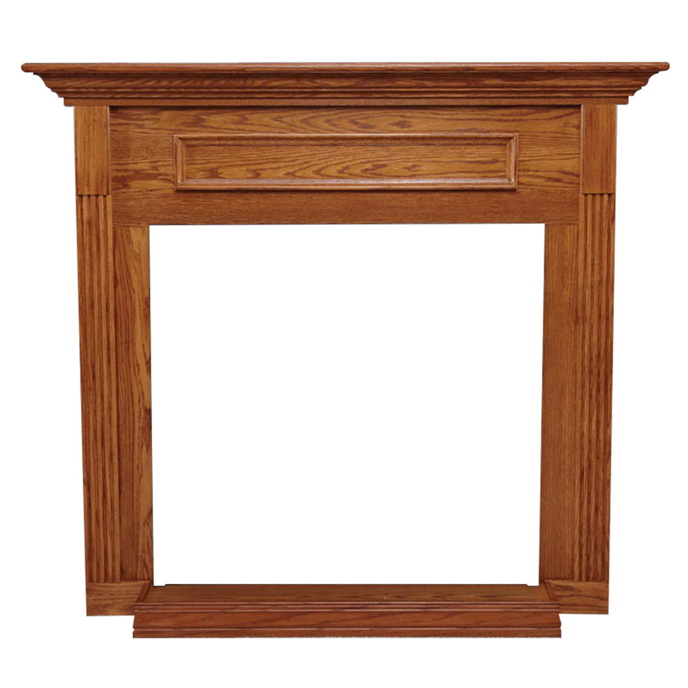 White Mountain Hearth EMBF1 Cabinet Mantel with Base for Breckenridge VFD32 Deluxe Firebox