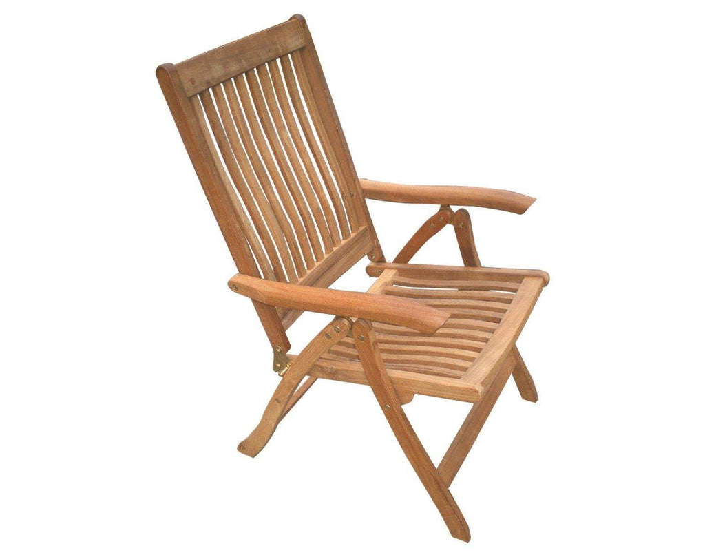Royal Teak Collection Estate Teak Reclining Chair