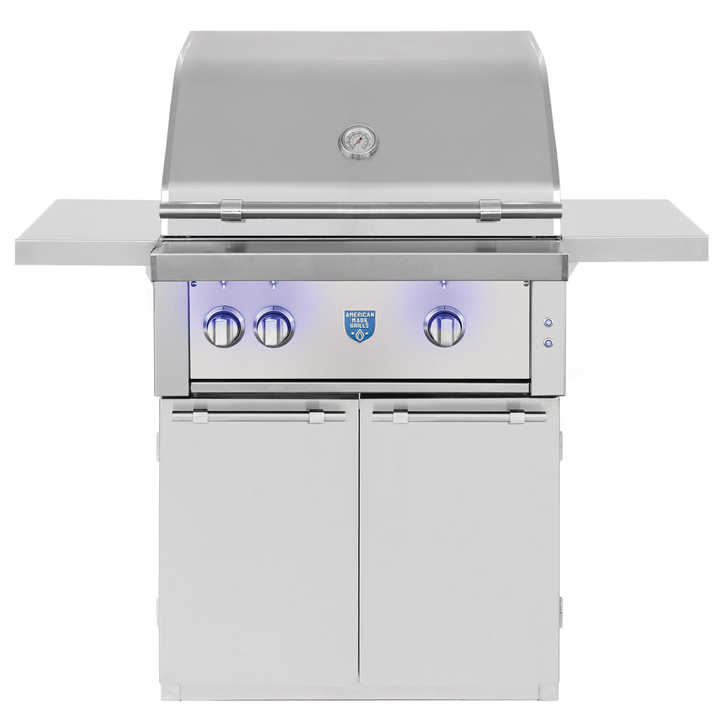 American Made Grills AMG-EST30-CART Estate 30-Inch Gas Grill with Infrared Searing Burner and Rotisserie Kit on Cart