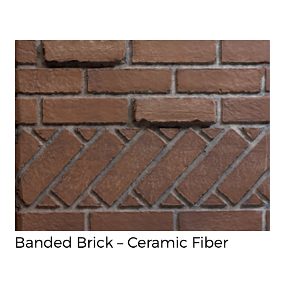 White Mountain Hearth VFP36SB2E Breckenridge Ventless Premium Double Sided Firebox with Banded Brick Liner, 36-Inches