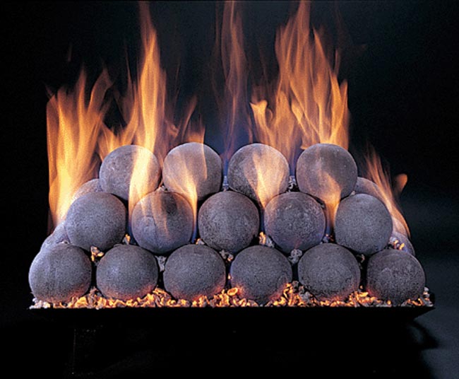 Rasmussen MFB-30-4 Massive Smooth FireBalls for 30-Inch Linear Burner, 7-Inch Diameter