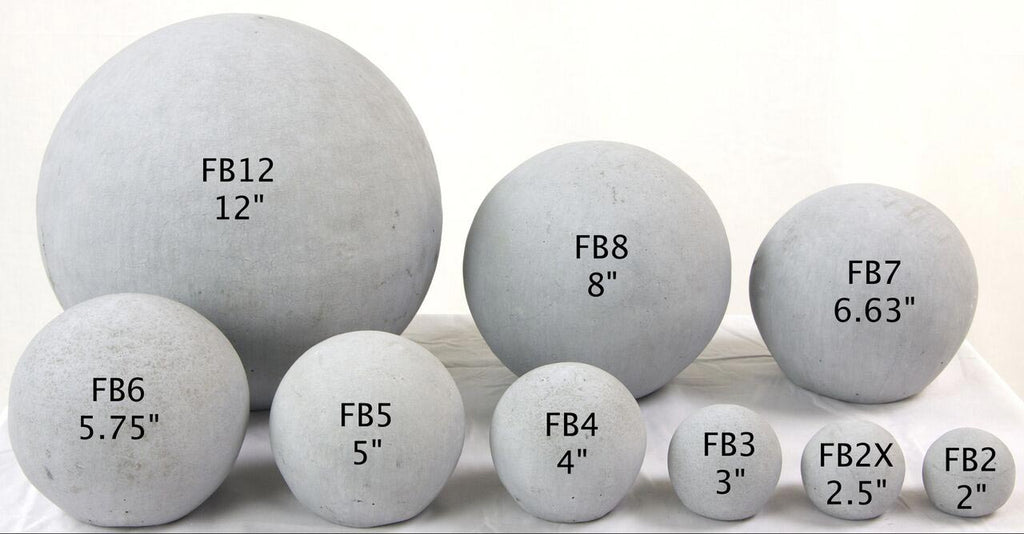 Rasmussen MFB-36-1 Massive Smooth FireBalls for 36-Inch Linear Burner, 7-Inch Diameter