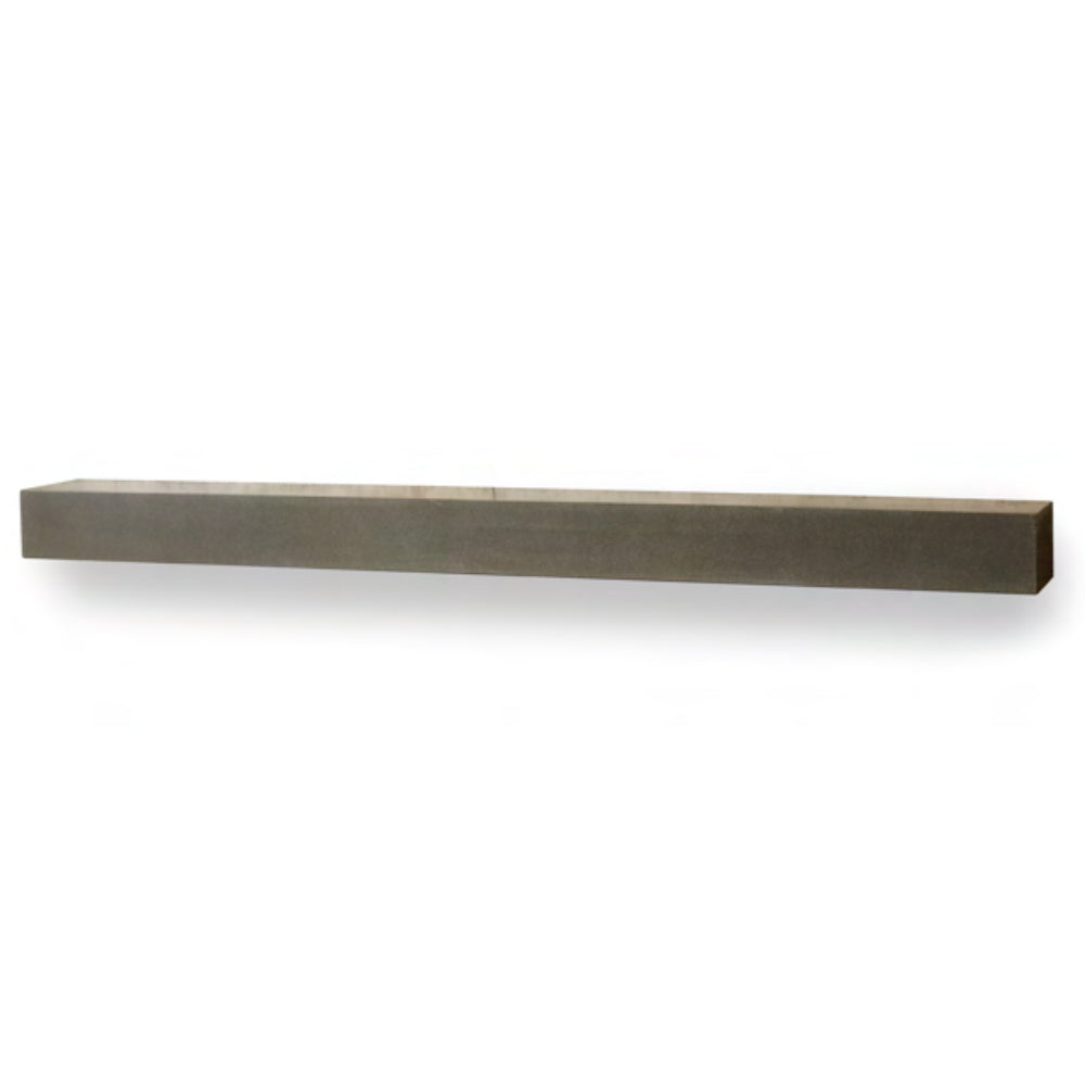 Non-combustible mantel shelf, dark midnight mist gray, 72-inch long