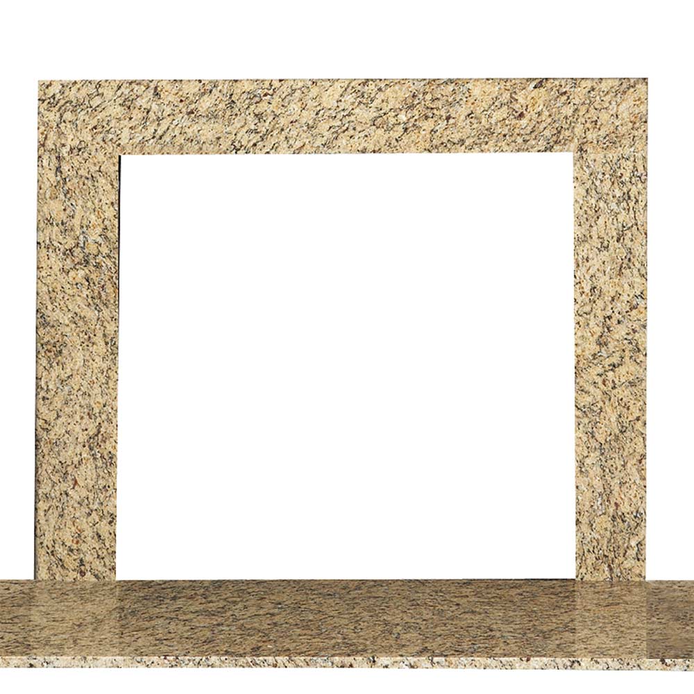 Hearth & Home Technologies 51-Inch New Venetian Granite Stone Surround with Stone Floor