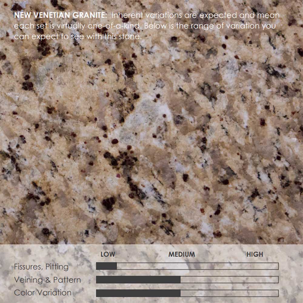 Hearth & Home Technologies 51-Inch New Venetian Granite Stone Surround with Stone Floor