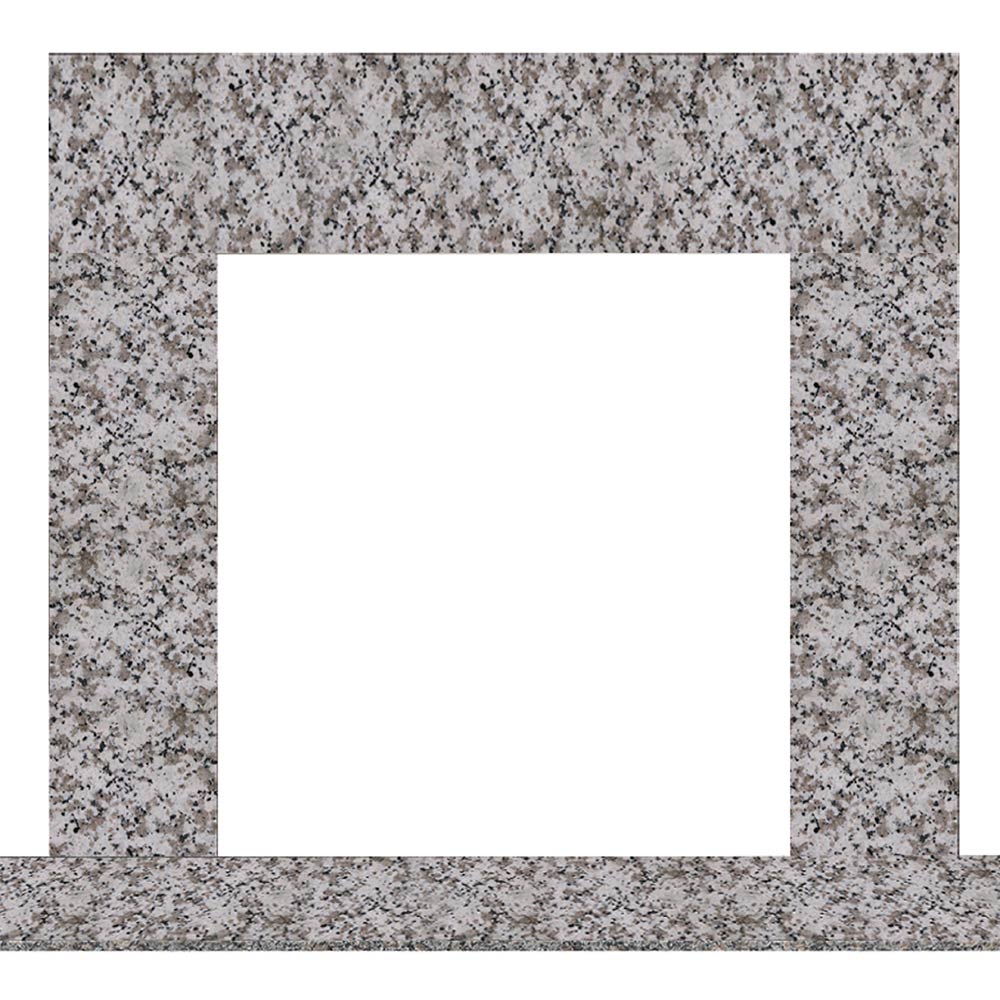 Hearth & Home Technologies 57-Inch Pauline Granite Stone Surround with Stone Floor