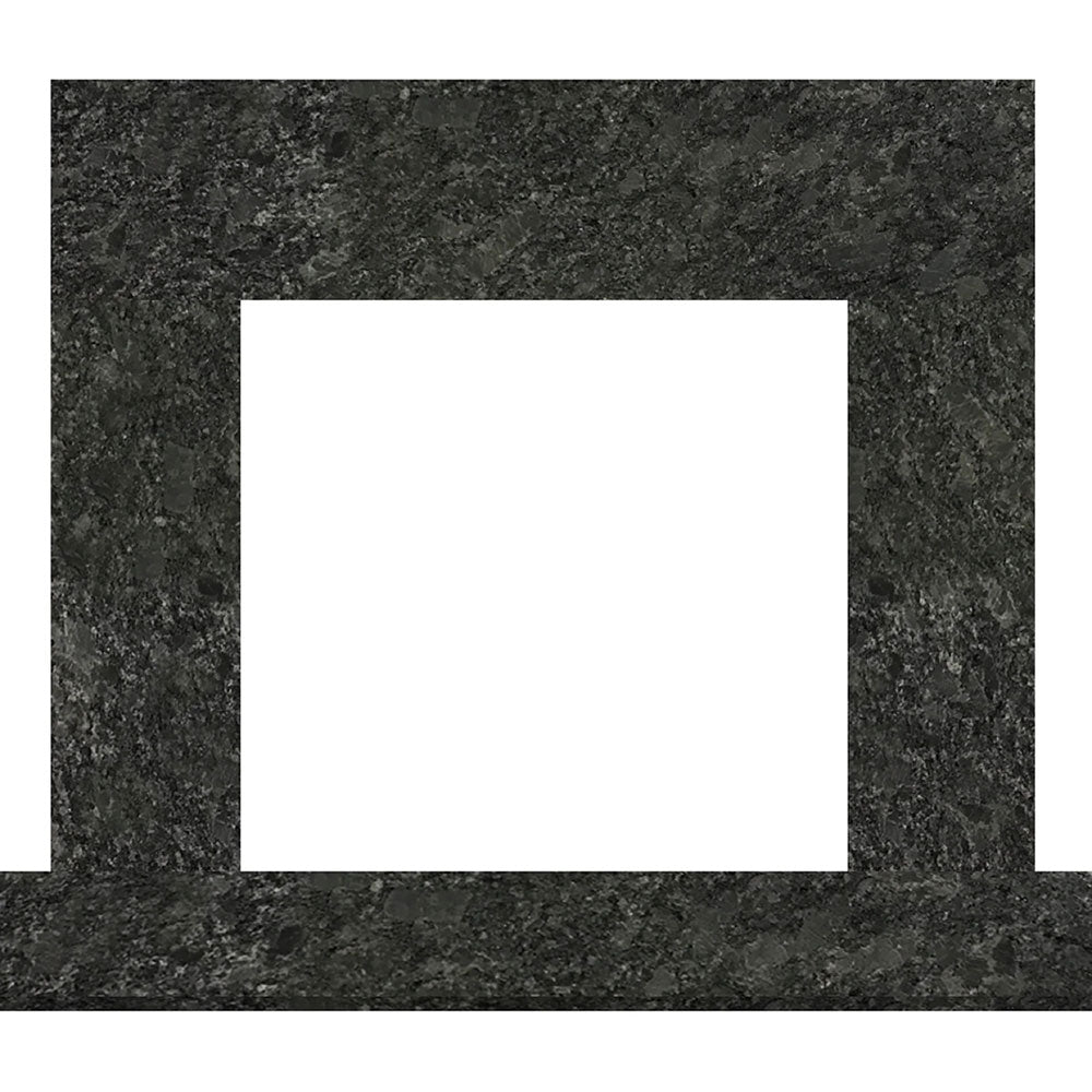Hearth & Home Technologies 57-Inch Steel Gray Granite Stone Surround with Stone Floor