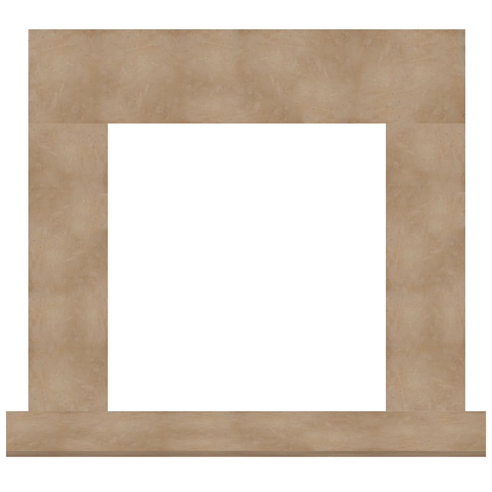Hearth & Home Technologies 57-Inch Thala Beige Stone Surround with Stone Floor