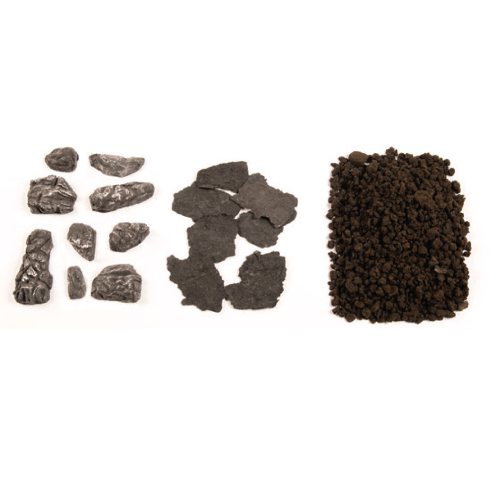 Superior Lava Rock/Embers/Cinders Media Kit for Vent-Free Gas Log Sets