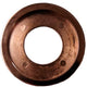 Floor plate ring in warm copper/brass tone, round face with four mounting holes