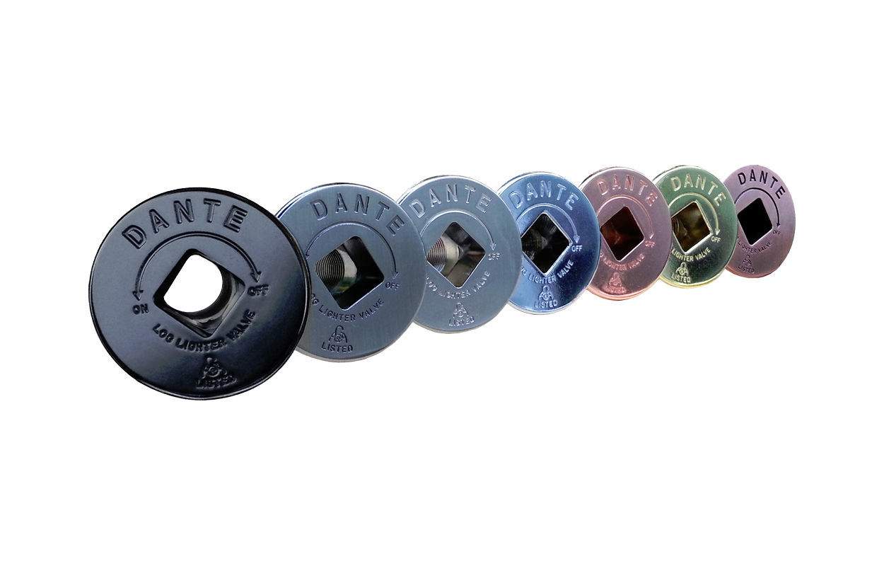 Globe valve floor plate, assorted finishes with on/off markings and square center opening