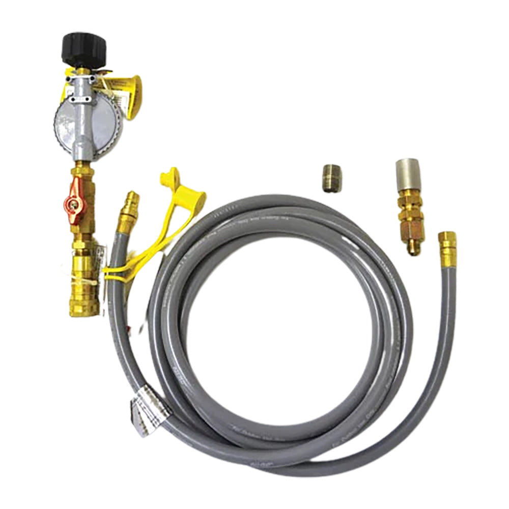HPC Fire 20 lb Propane (LP) Tank Regulator Kit and 12-Foot Hose