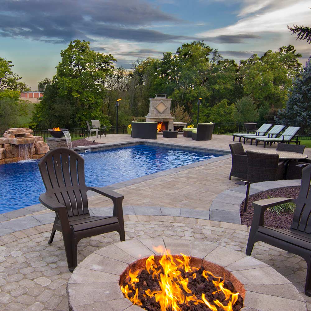 Spotix Round HPC Match Lit Fire Pit Burner Kits