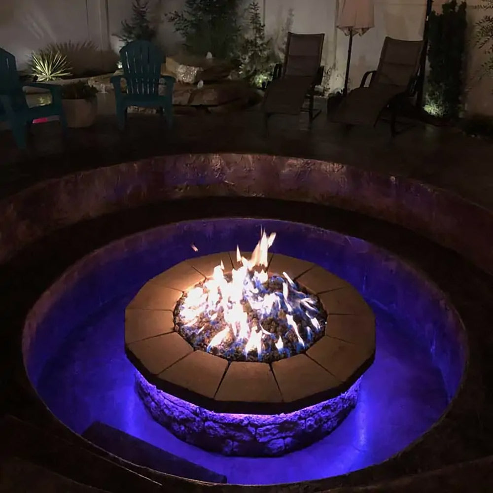 Spotix Round AFG Match Lit Fire Pit Burner Kits