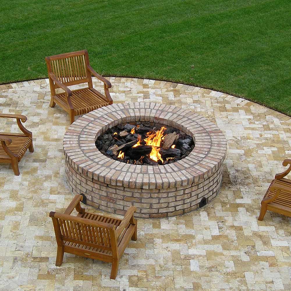 Spotix Round AFG Match Lit Fire Pit Burner Kits