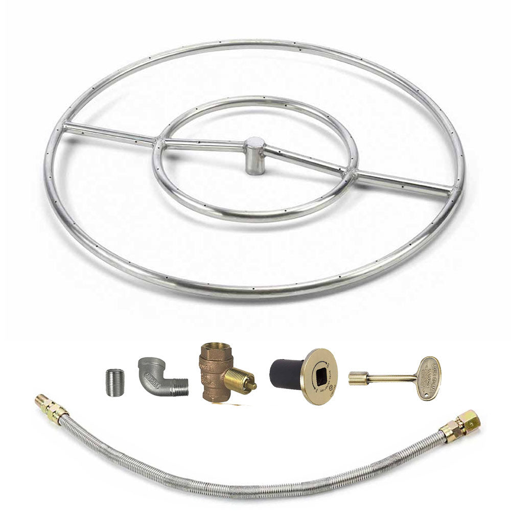 Spotix Round HPC Match Lit Fire Pit Burner Kits