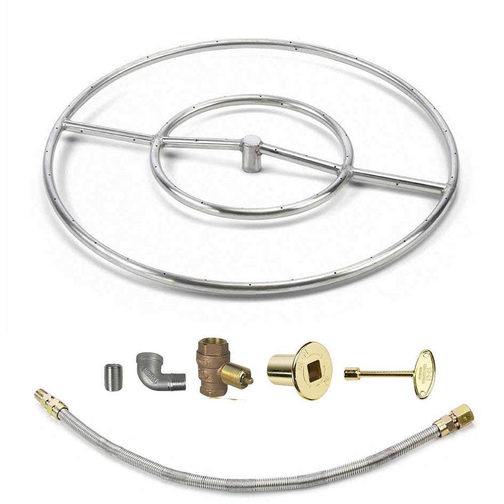 Spotix Round HPC Match Lit Fire Pit Burner Kits