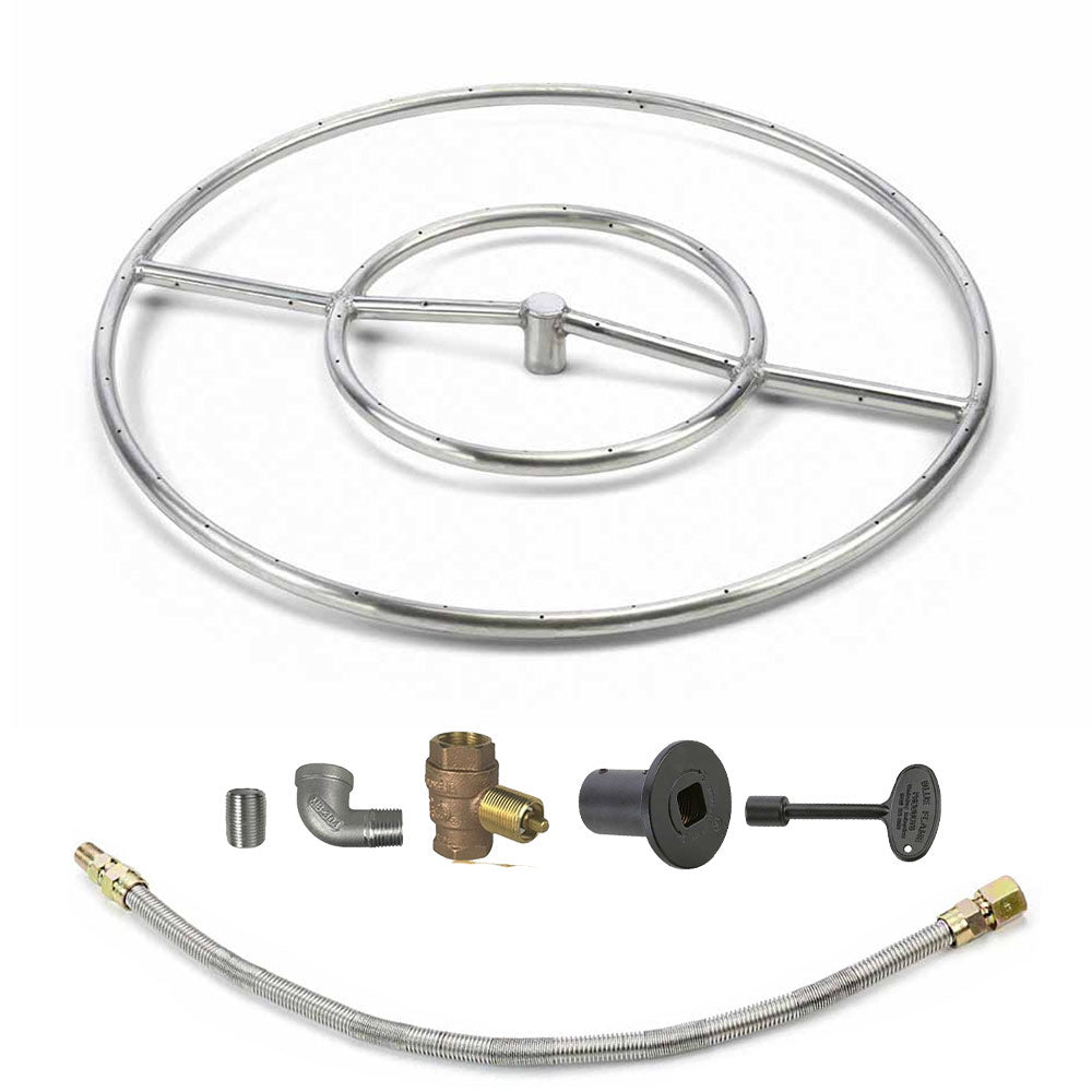 Spotix Round HPC Match Lit Fire Pit Burner Kits