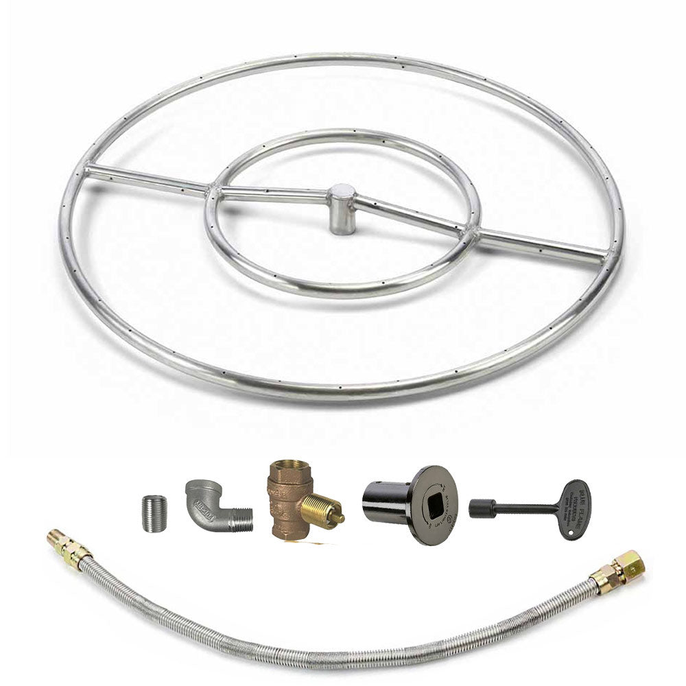 Spotix Round HPC Match Lit Fire Pit Burner Kits