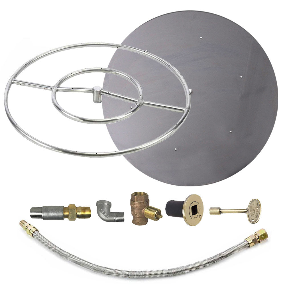 Spotix Round HPC Match Lit Fire Pit Burner Kits