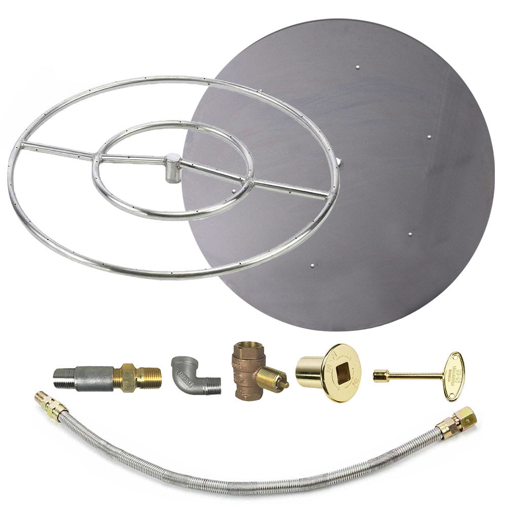 Spotix Round HPC Match Lit Fire Pit Burner Kits