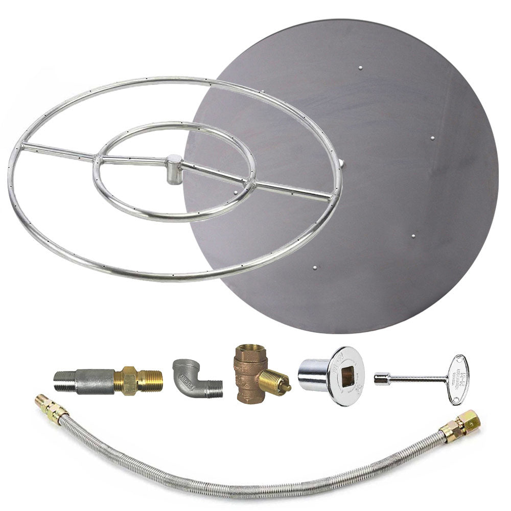 Spotix Round HPC Match Lit Fire Pit Burner Kits