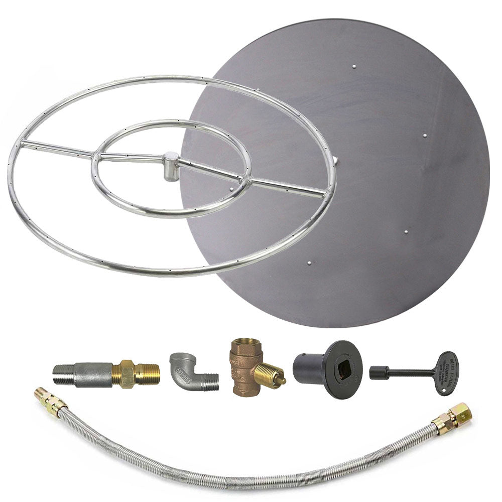 Spotix Round HPC Match Lit Fire Pit Burner Kits