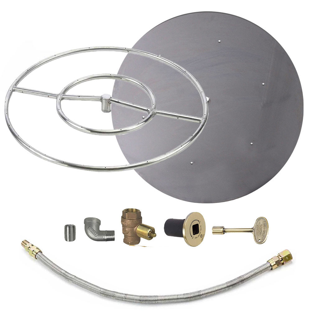 Spotix Round HPC Match Lit Fire Pit Burner Kits