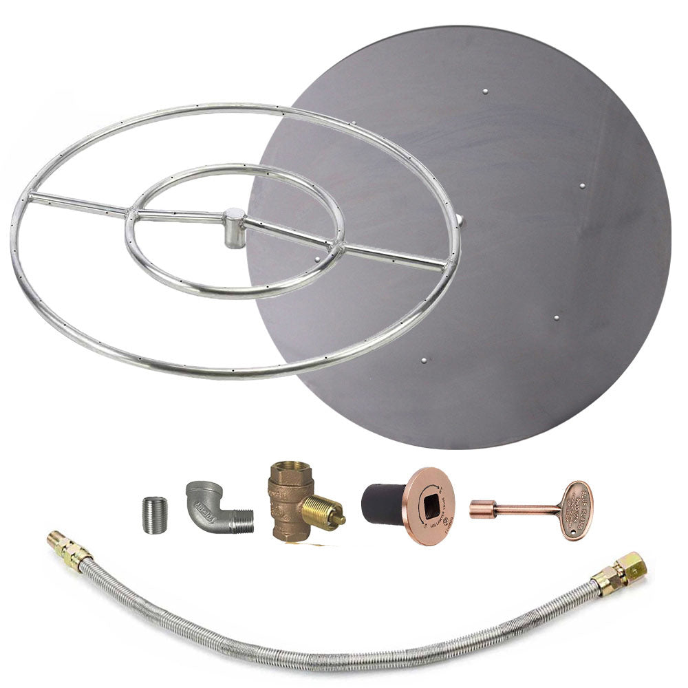 Spotix Round HPC Match Lit Fire Pit Burner Kits