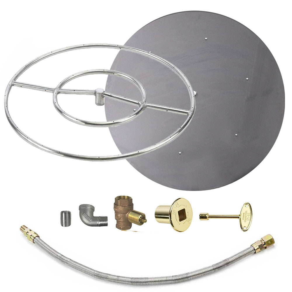Spotix Round HPC Match Lit Fire Pit Burner Kits