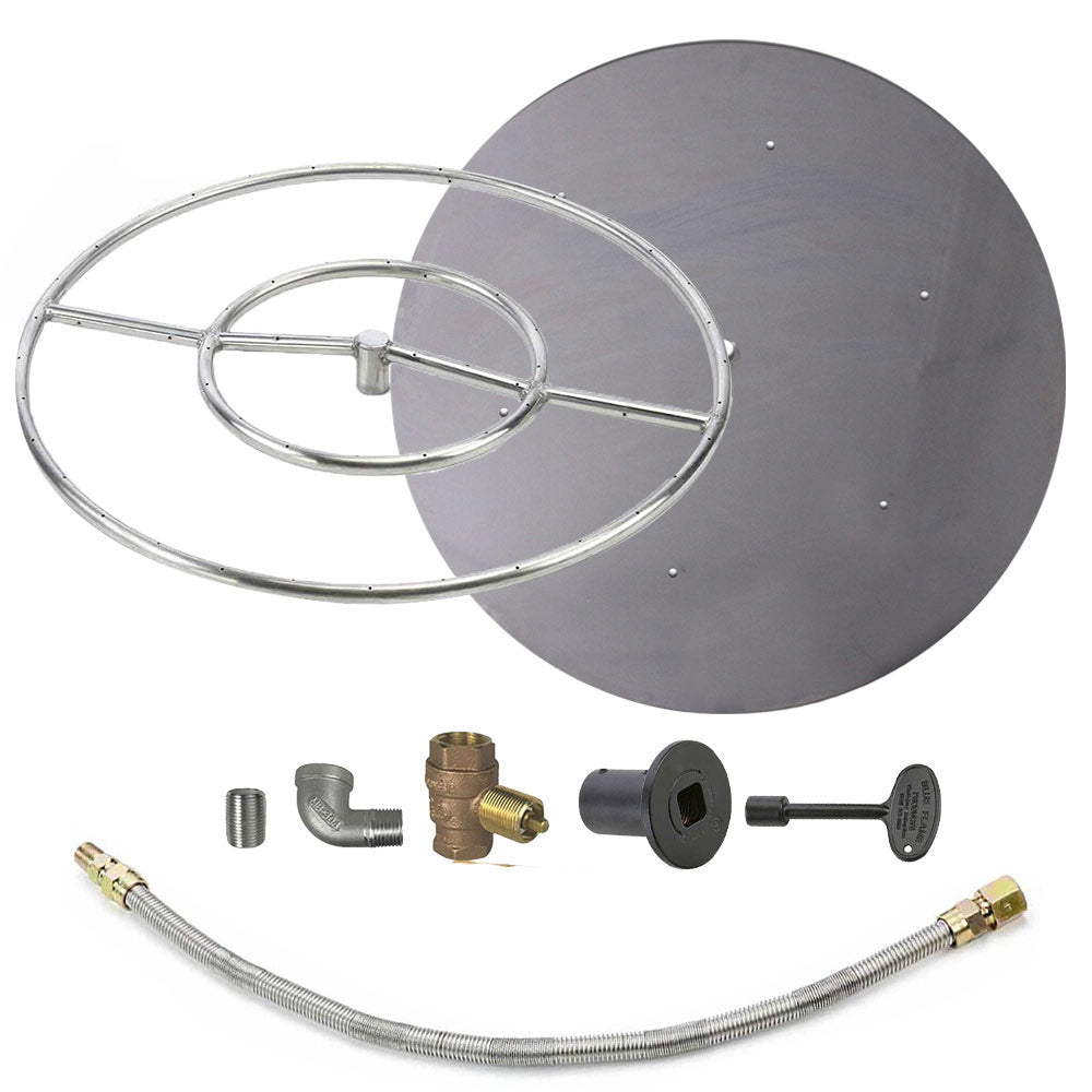 Spotix Round HPC Match Lit Fire Pit Burner Kits
