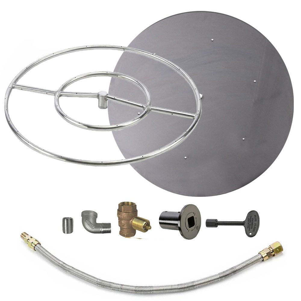 Spotix Round HPC Match Lit Fire Pit Burner Kits