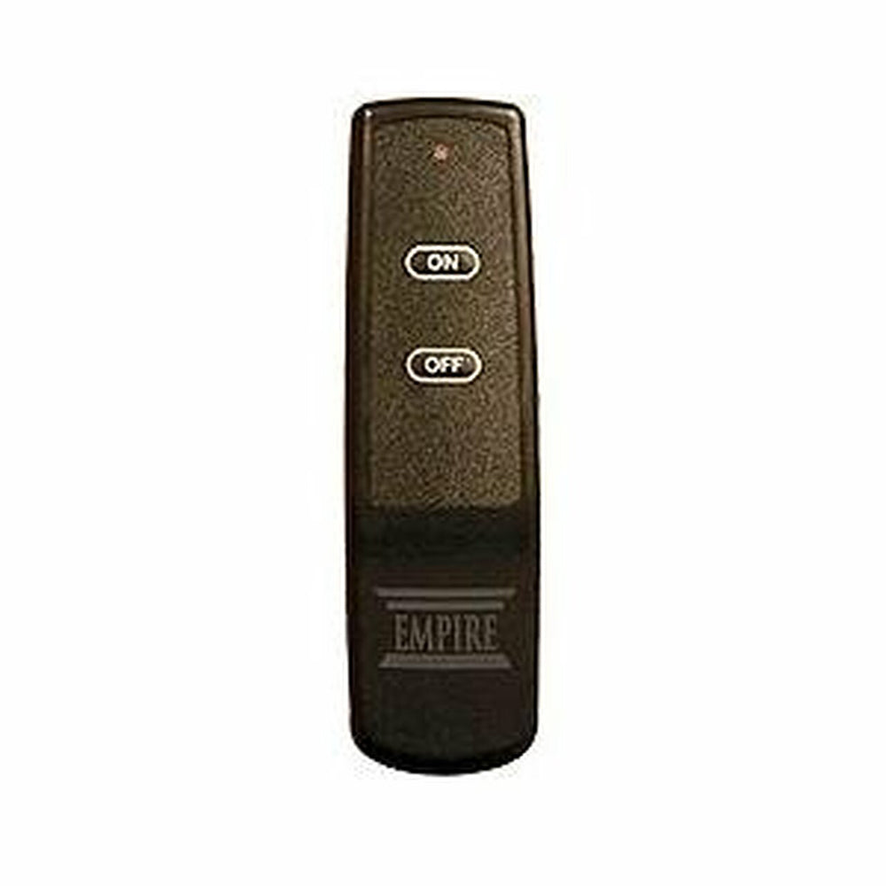 On/off remote control transmitter with ON and OFF buttons, EMPIRE logo, dark