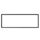 Low sheen black 1-inch finishing trim, rectangular fireplace frame border