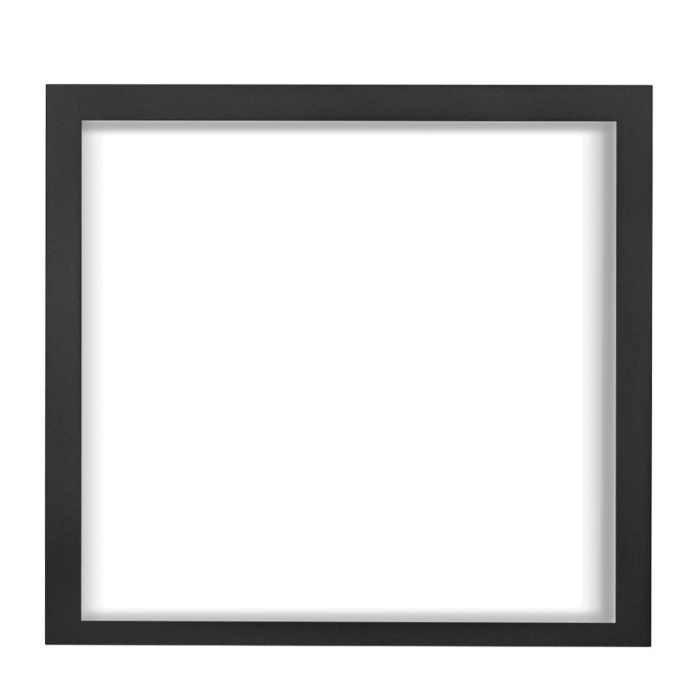 2-inch dark gray finishing trim frame with square inner opening