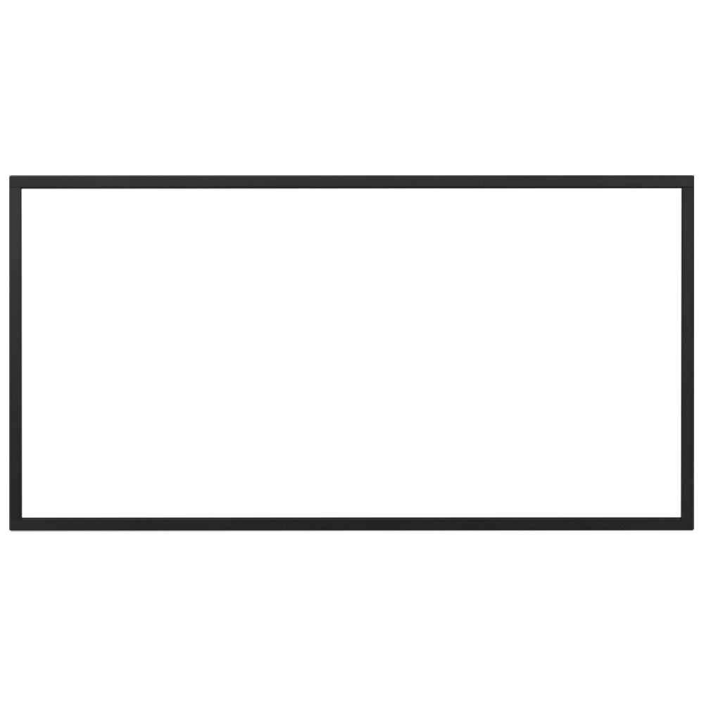 Black rectangular finishing trim kit border
