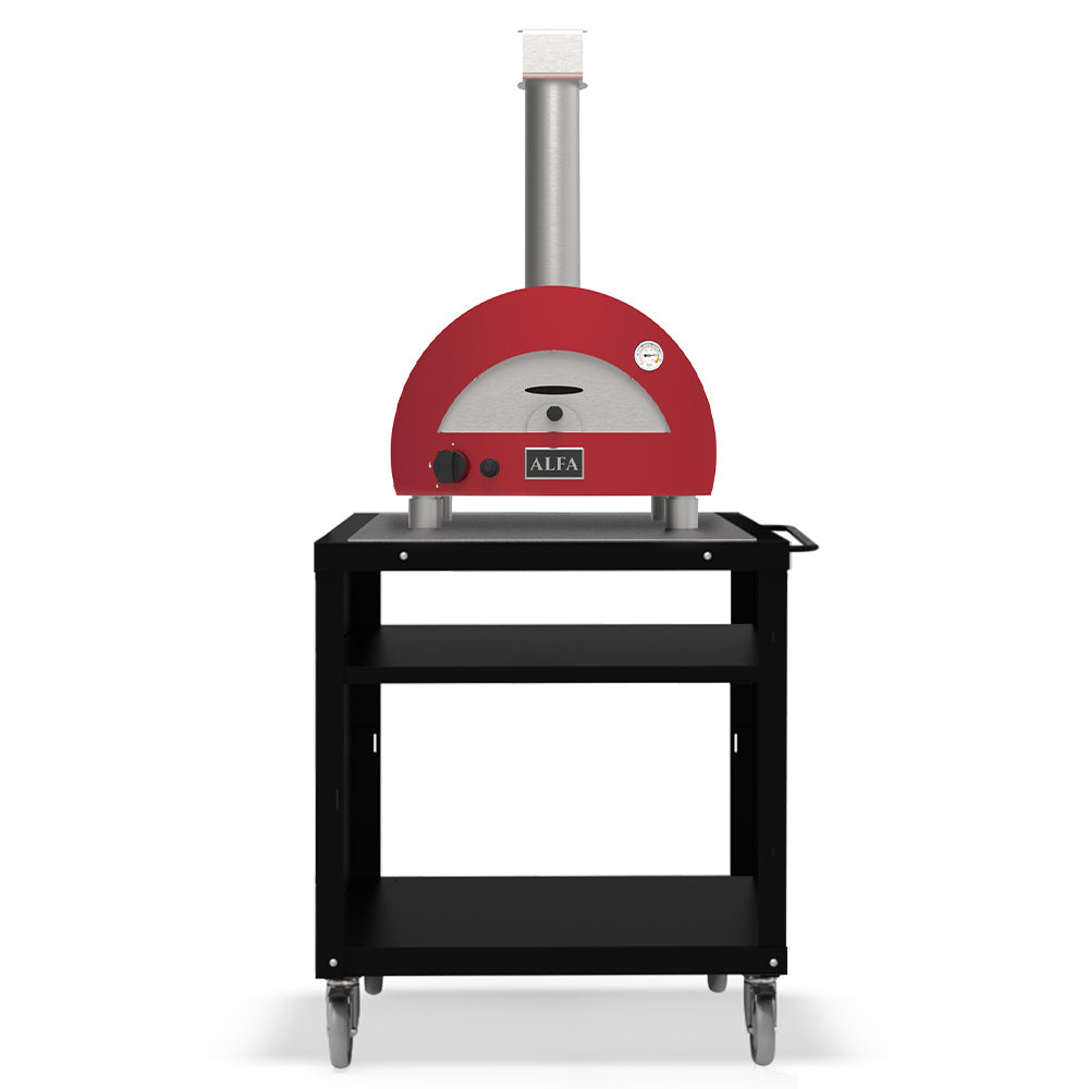 Alfa Moderno Portable Gas Pizza Oven with 31.5-Inch Cooking Station