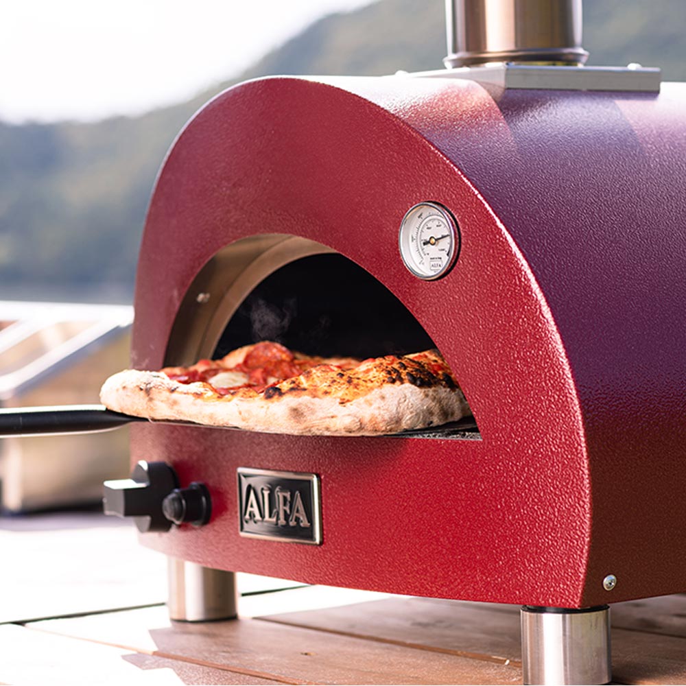 Alfa Moderno Portable Gas Pizza Oven with 31.5-Inch Cooking Station