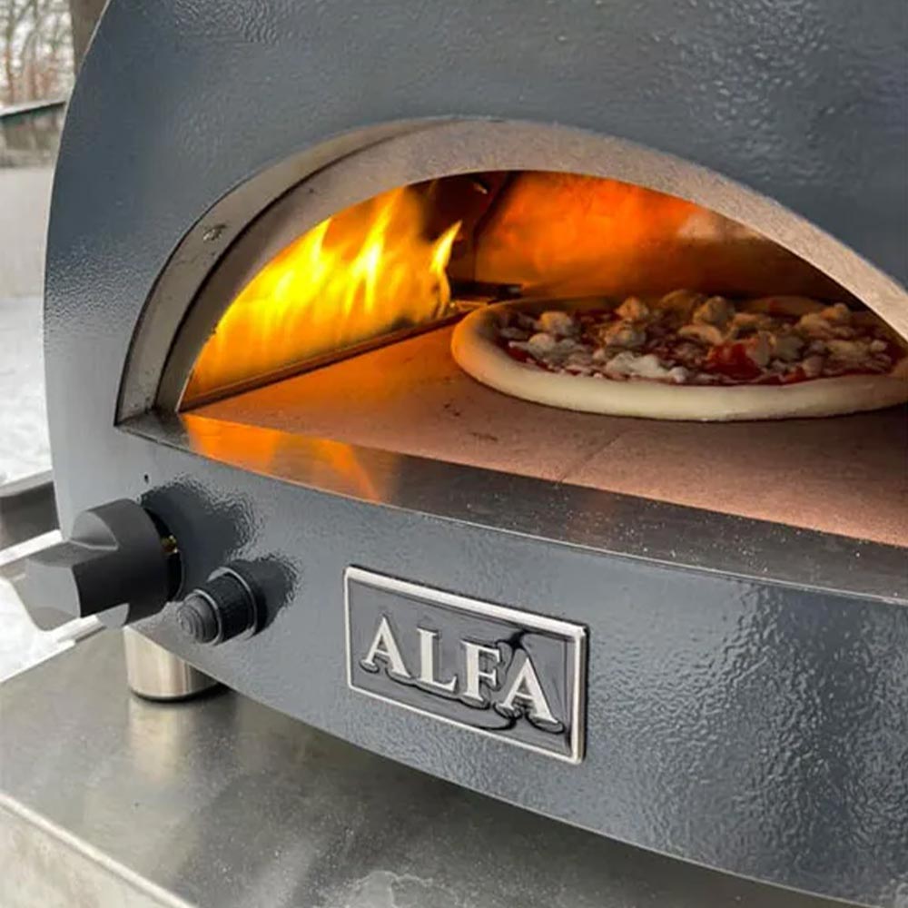 Alfa Moderno Portable Gas Pizza Oven with 31.5-Inch Cooking Station