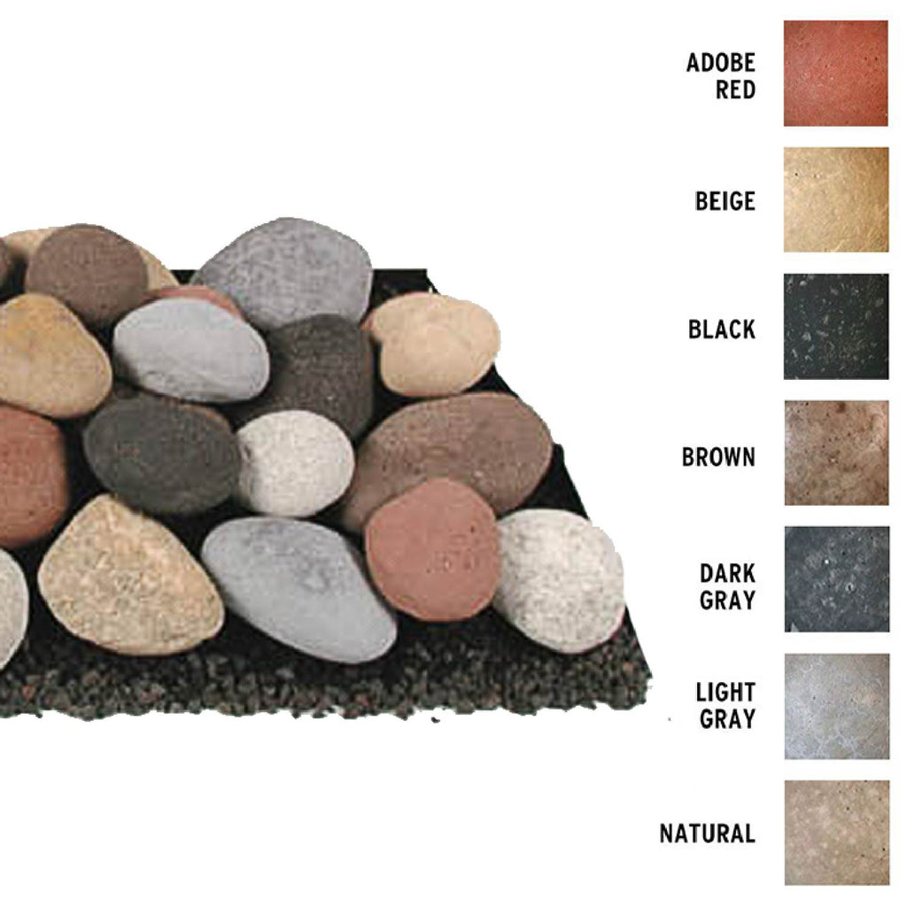 Rasmussen STxx30A Smooth FireStones Set for 30-Inch Linear Burner, 45-Pieces