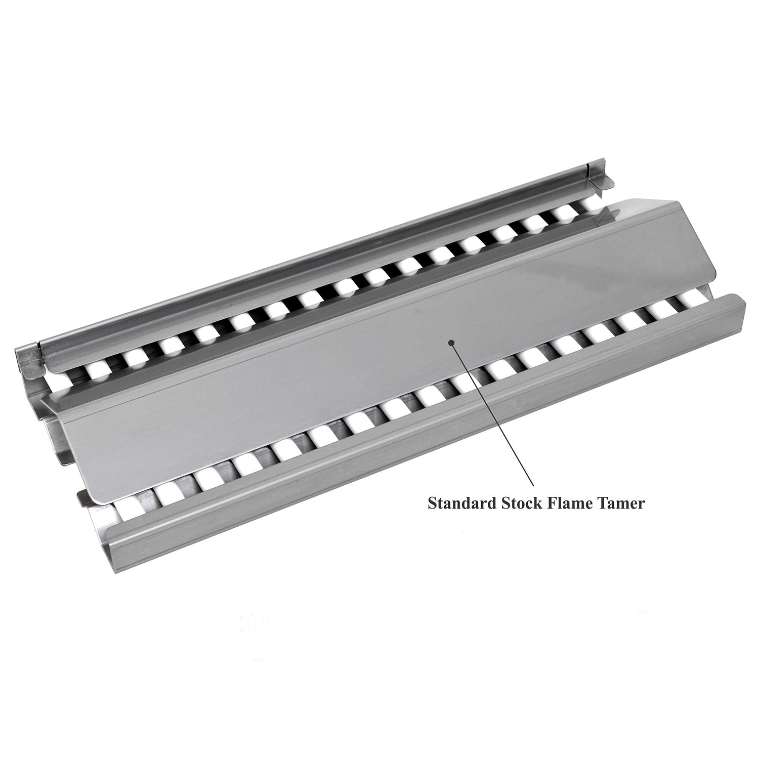 Ceramic heat tube heater with gray flame tray and white tubes, timer feature