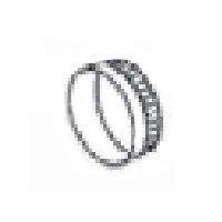 Circular air circulation vent collar with mesh rim and inner opening