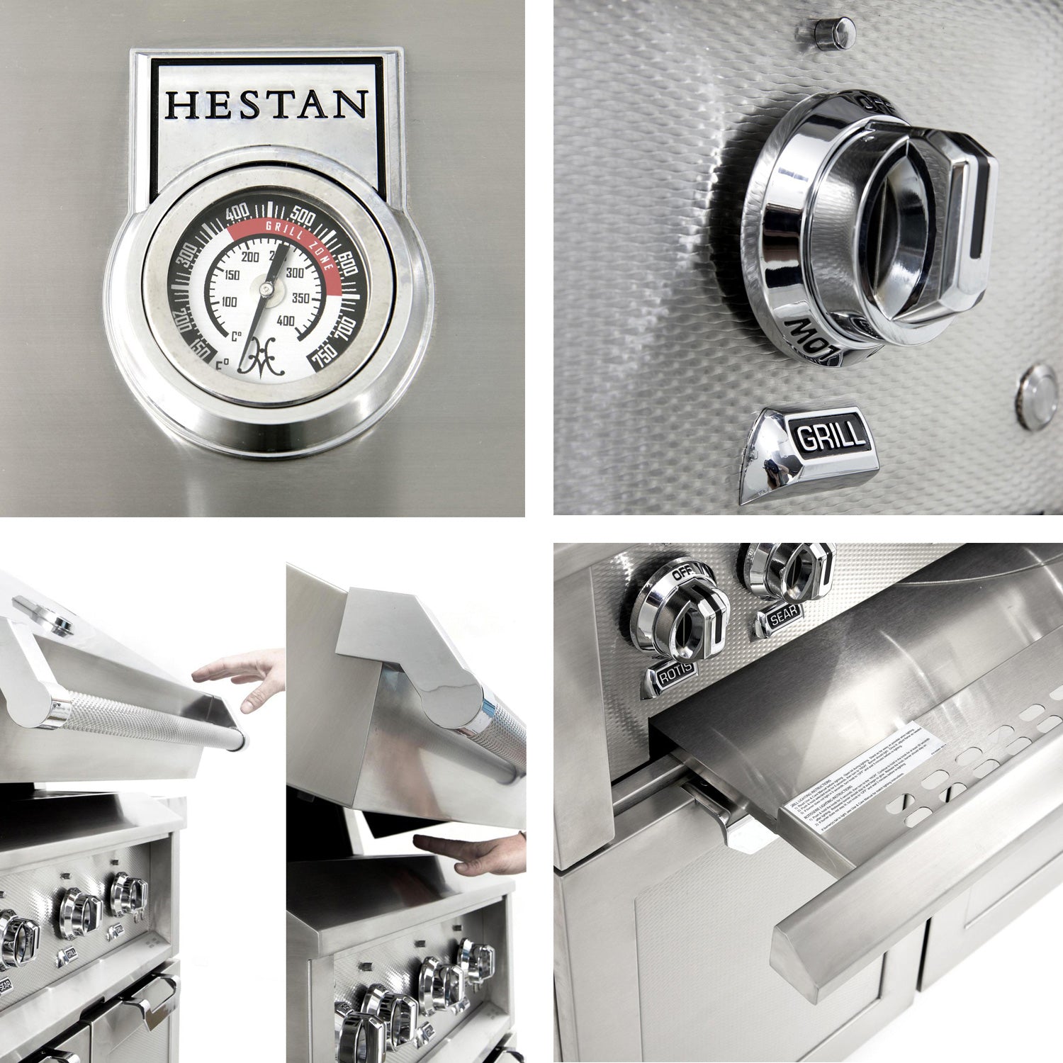 Hestan GBR36 Double Drawer and Door Freestanding Gas Grill, 36-Inch