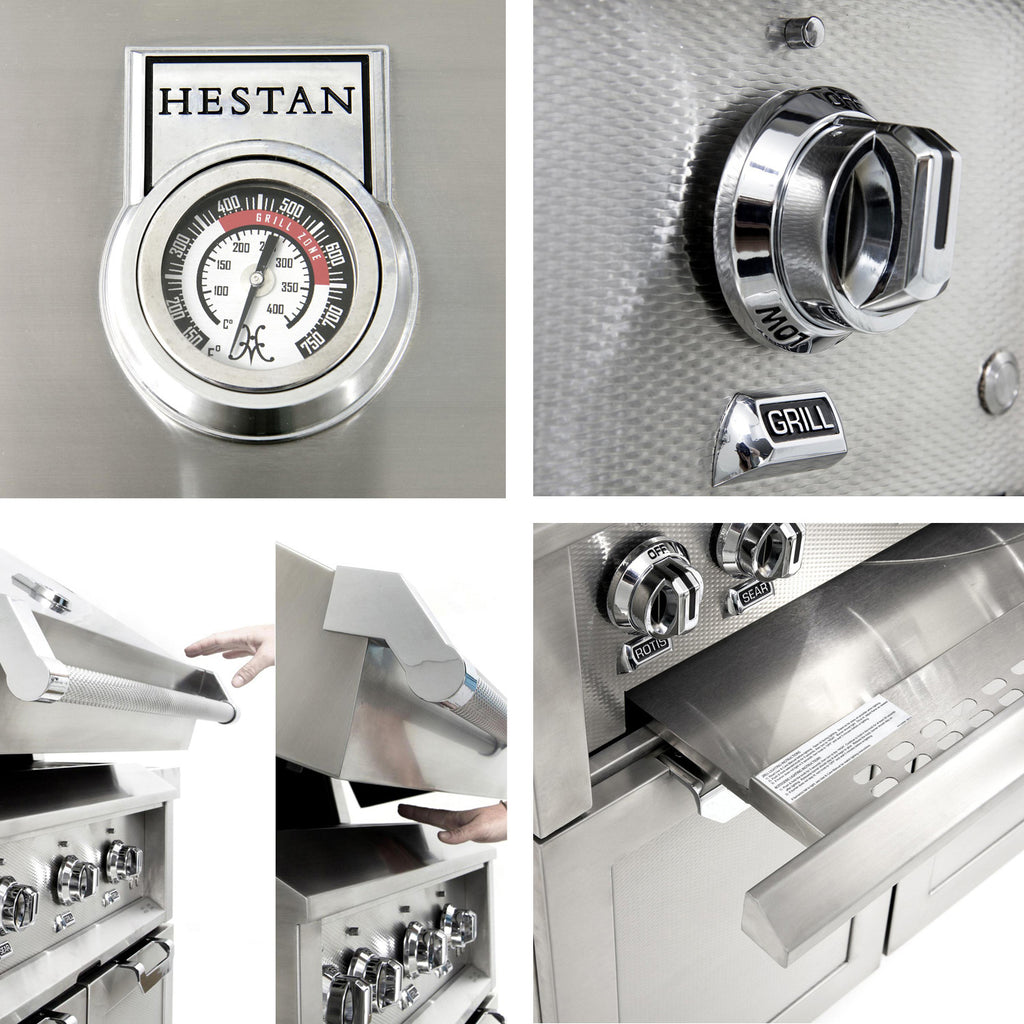 Hestan GBR30 Double Drawer and Door Freestanding Gas Grill, 30-Inch